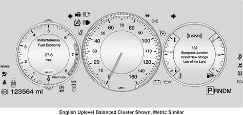 Instrument Cluster: 2013 Cadillac XTS Dashboard Guide - Auto User Guide