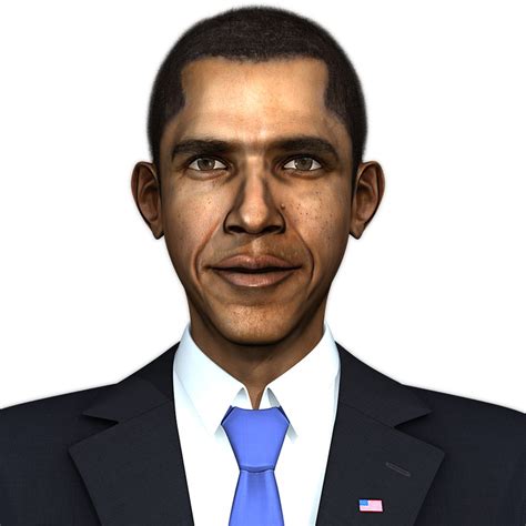 3d model barack obama