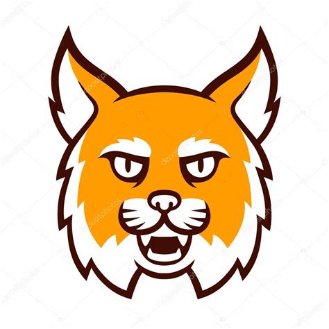 Angry bobcat mascot head Stock Vector Image by ©Sudowoodo #111215796