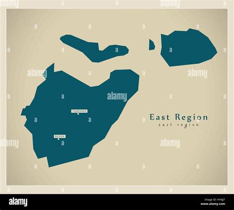 Modern Map - East Region SG Stock Vector Image & Art - Alamy