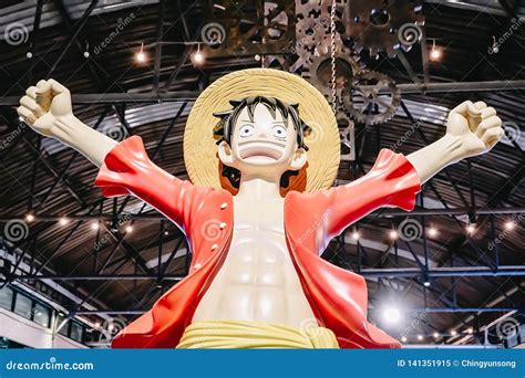 Human Size Model of Monkey D. Luffy from a Japanese Animation One Piece in Asiatique Bangkok ...