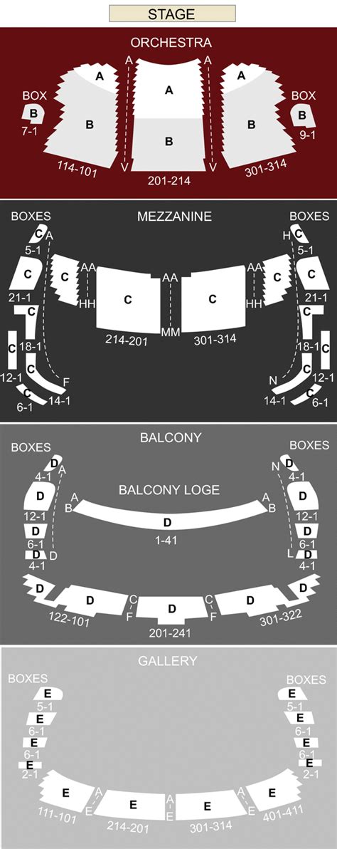 Ordway Music Theatre Seating Chart | Elcho Table