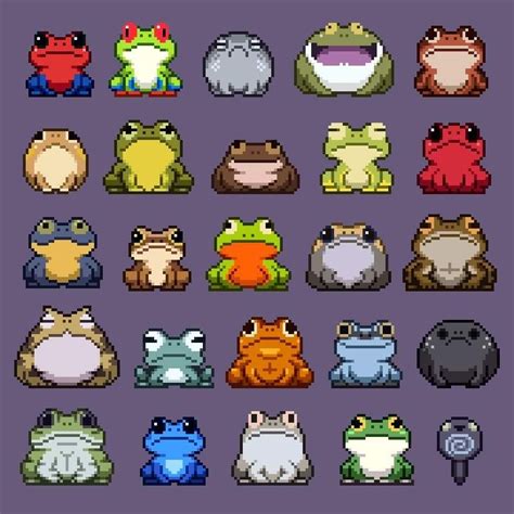 Cute Animal Drawings, Cute Drawings, Arte Ninja, Arte 8 Bits, Frog ...