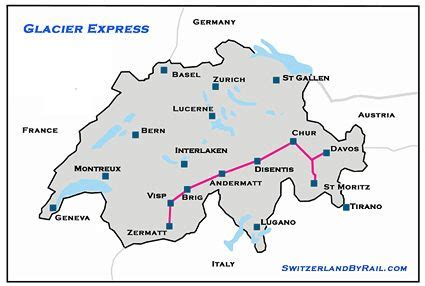 Glacier Express Route Map - Explore Switzerland By Rail