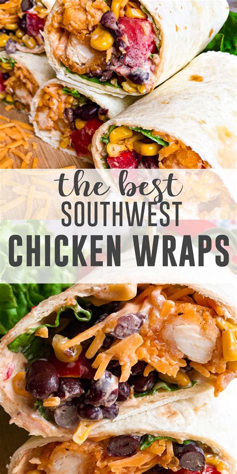 Southwest chicken wrap – Artofit