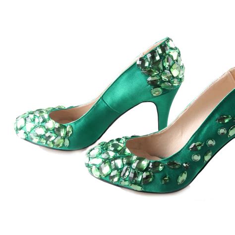 Aliexpress.com : Buy Handmade green jade emerald satin with sewed ...