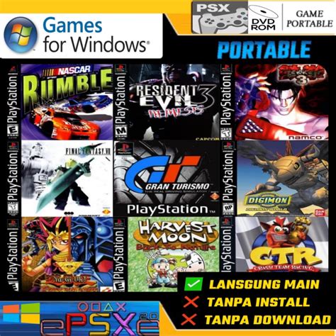 Jual GAME PS1 TO PC GAME PORTABLE EMULATOR PS1 PC LAPTOP | Shopee Indonesia