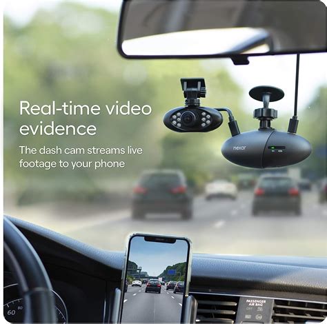 Nexar Pro Dual Dash Cam – Cámara de tablero frontal HD y cámara de seguridad interior del ...