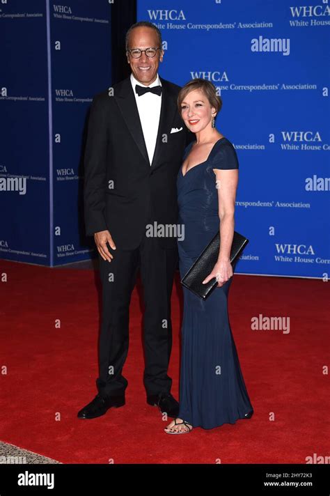 Lester Holt and Carol Hagen attends the White House Correspondents Association Dinner 2015 held ...