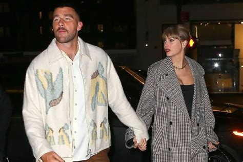 Así lució Taylor Swift junto a su pareja Travis Kelce