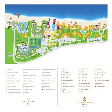 Secrets & Sabor Resort Maps | Cozumel, Patio wedding, Gazebo wedding