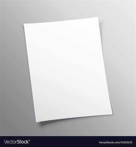 Blank paper mockup design Royalty Free Vector Image