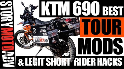 BEST KTM 690 Enduro R TOURING MODS (Affordable ) + Short Rider Hacks ...