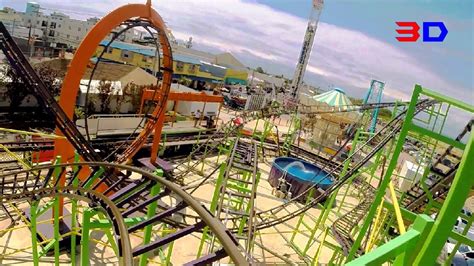 Looping Star 3D front seat on-ride HD POV @60fps Keansburg Amusement ...