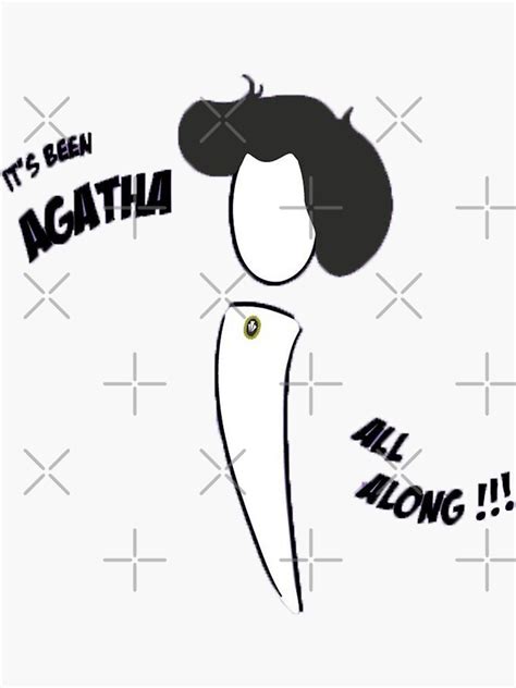 "agatha All Along Wink meme" Sticker by Yano43 | Redbubble