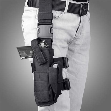 Aokur Adjustable Hunting Right Handed Leg Holster Tactical Waterproof Airsoft Pistol Gun Drop ...