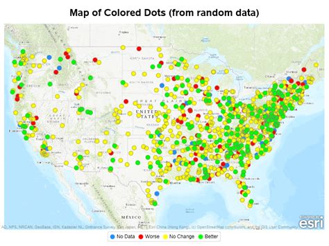 Colored Dot Map