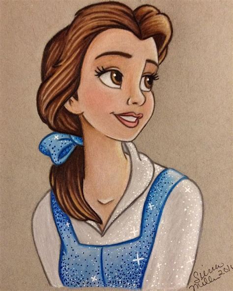 Belle 💙💙beautiful drawing by @snmdrawings #beautyandthebeast # ...