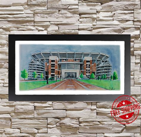 Tuscaloosa Alabama Bryant-Denny Stadium Alabama Football | Etsy | Texture water, Wrigley field ...