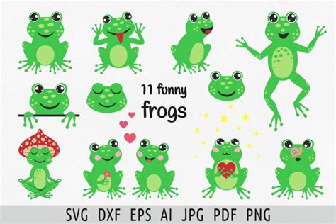 Cute frog svg files for cricut, Funny animal svg (1934804)