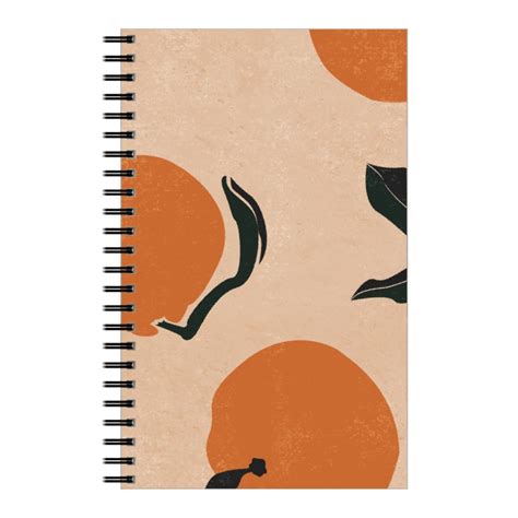 Mid-Century Clementines - Sandy Beige Notebook | Shutterfly