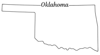 Oklahoma State Map Page Coloring Pages