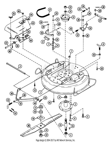 Ariens 935004 (000101 - 000900) YT832, 8hp Tec., Gear, 32" Deck Parts ...