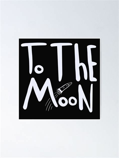 "To the moon meme" Poster by okupArt | Redbubble