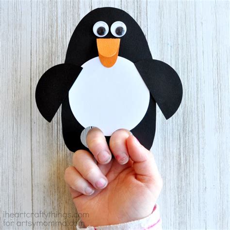 Kids Will Love This DIY Penguin Puppet Craft! - Artsy Momma