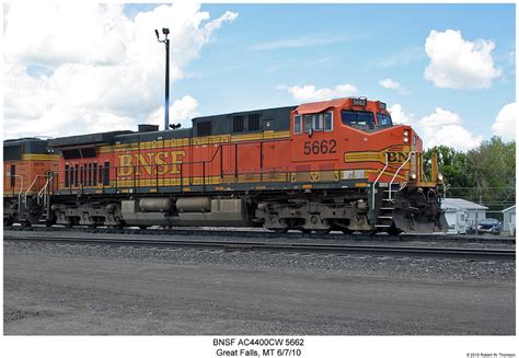 BNSF AC4400CW 5662 | BNSF AC4400CW 5662 at Great Falls, MT J… | Flickr