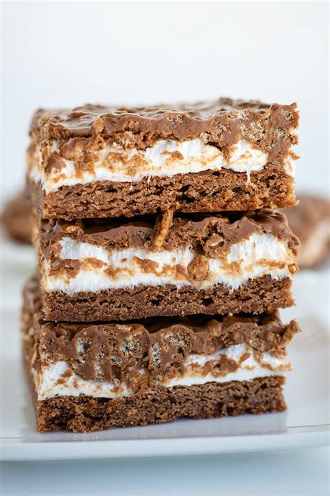 Royal Chocolate Marshmallow Bars - Recipe Girl