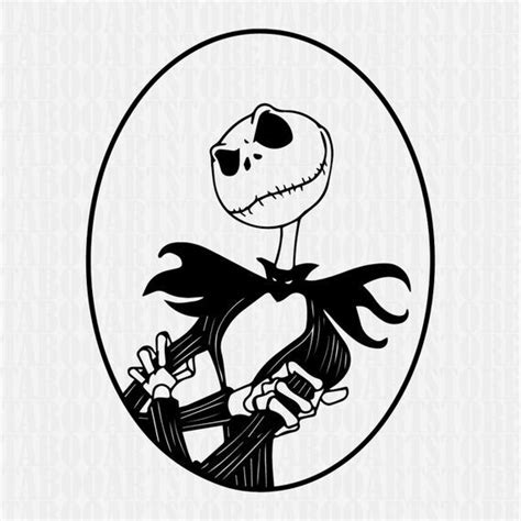 Jack skellington stencil, nightmare eps, jack skellington SVG , Nightmare … | Nightmare before ...