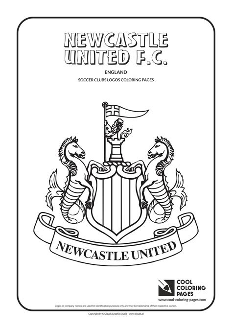 Newcastle United F.C. logo coloring / Coloring page with Newcastle ...