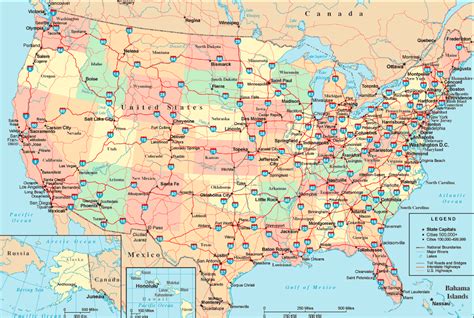 The United States Interstate Highway Map | Mappenstance.