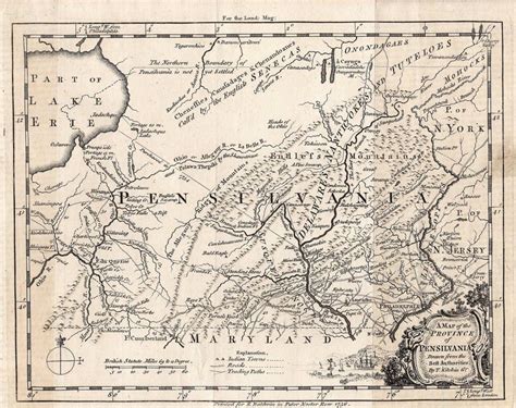 1749-1756 Map of Pennsylvania | Genealogy map, Pennsylvania history ...