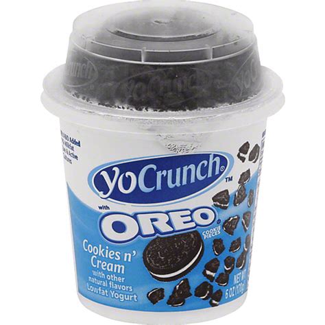 YoCrunch Yogurt, Lowfat, Cookies n' Cream, with Oreo Cookie Pieces ...