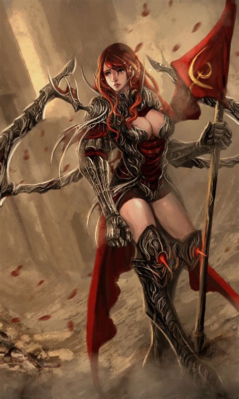 Fantasy Angel Warrior, Armor, Woman Warrior, Angel, 1200x2000 Phone HD Wallpaper