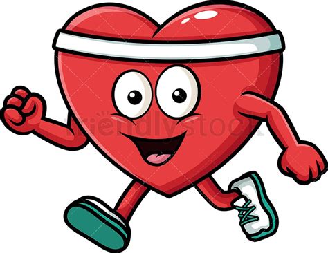 Jogging In Place Clipart Heart