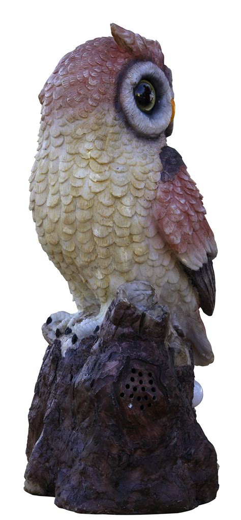 15″ Owl watcher animal deterrent with hooting sound and blinking eyes OW-1 – HomeBrite