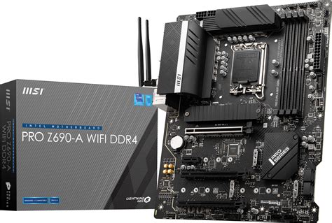 MSI PRO Z690-A WiFi DDR4 ProSeries Motherboard (ATX, 12th Gen Intel Core, LGA 1700 Socket, DDR4 ...