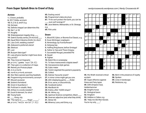 IndyStar Crossword Puzzle Printable