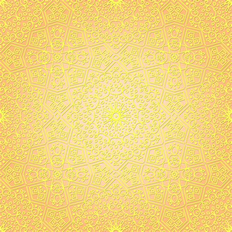 Light yellow color seamless pattern.Floral background.Floral tiles ...