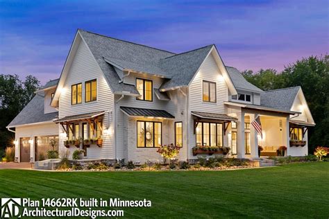 Modern Farmhouse Plan Rich with Features - 14662RK | Architectural ...