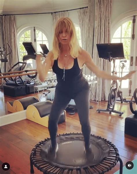 Goldie Hawn Is A Stunner In Skin-Tight Unitard During Workout