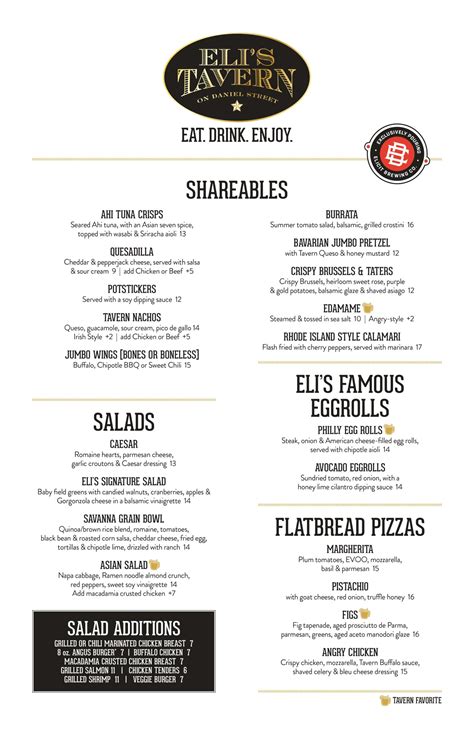 Menu | Eli's Restaurant Group