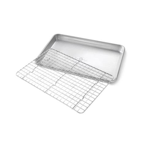 USA Pan Commercial Quarter Baking Sheet Rack Set