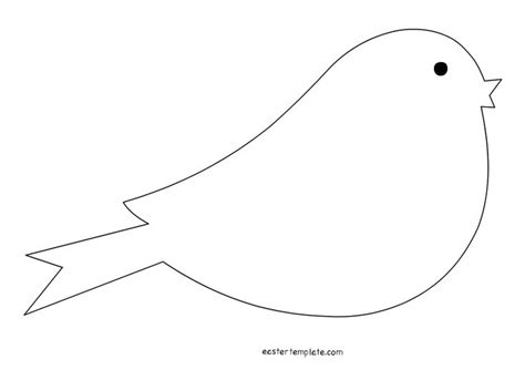 Bird Template Shapes - Easter Template | Bird template, Easter ...