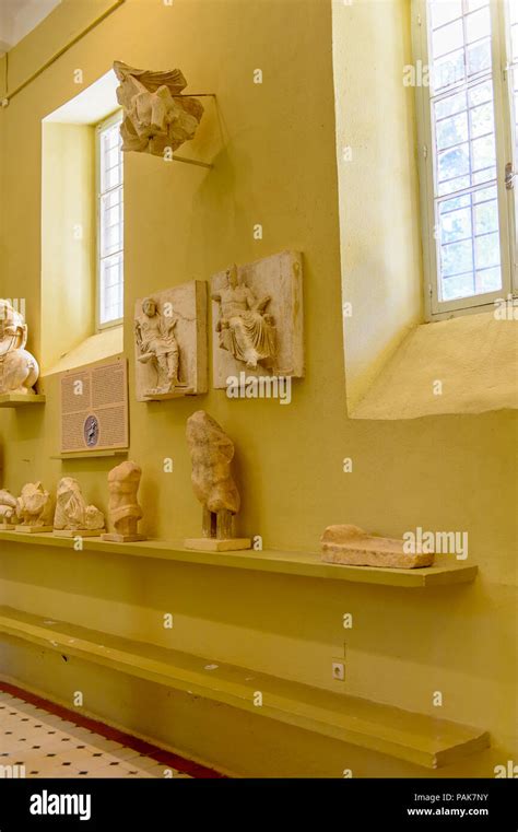 EPIDAURUS, GREECE -APR 24, 2016: Archaeological museum in Epidaurus, Greece. Epidaurus is a ...