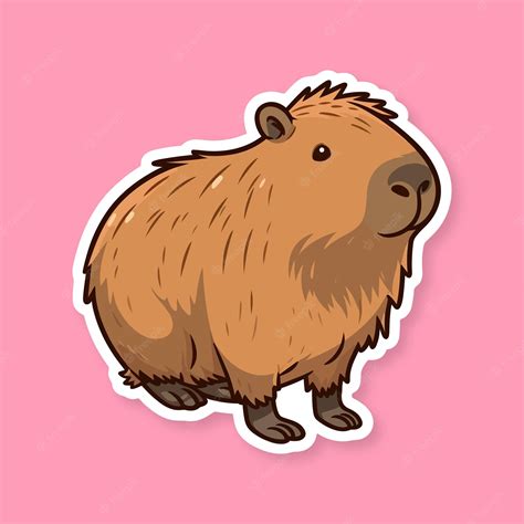 Premium Vector | Cute cartoon capybara vector illustration Isolated animal vector Flat design