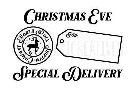 Christmas SVG Christmas Eve Box SVG PNG Digital File Special Delivery ...